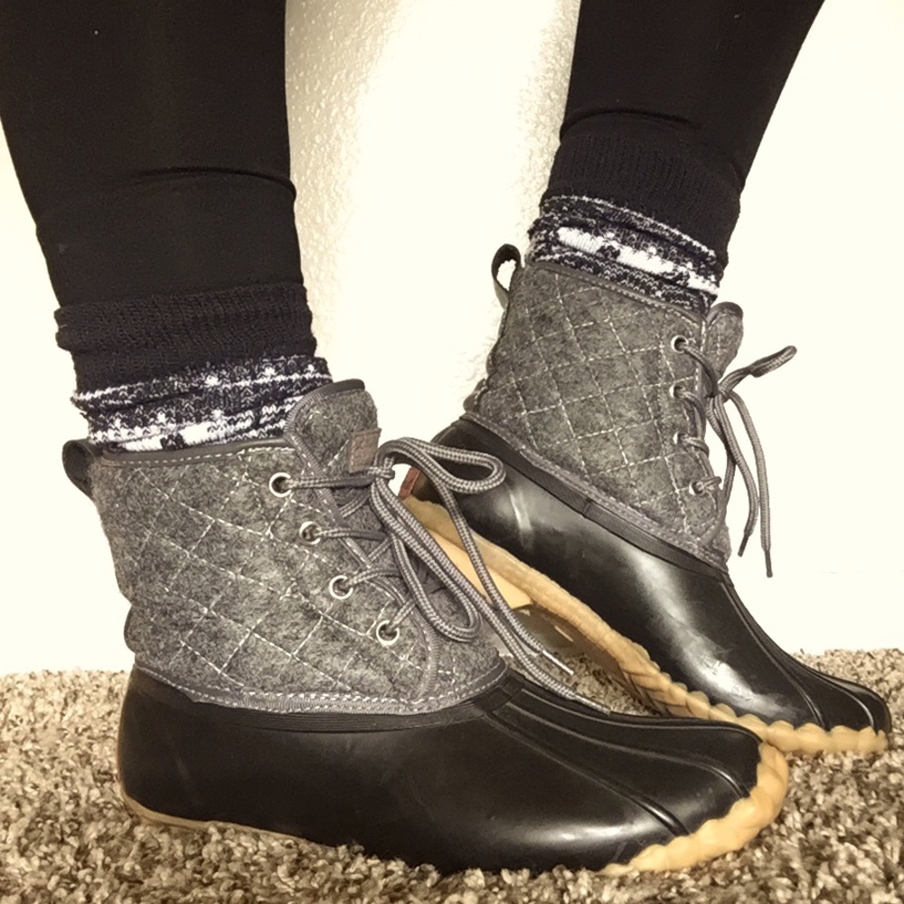 Chooka Eastlake quilted duck boot, charcoal